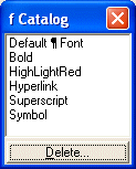 FM Paragraph Catalog Section