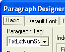 FM Paragraph Tag box