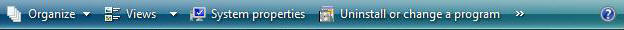 Vista Explorer Computer button bar