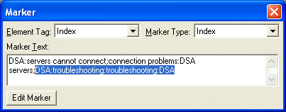 Poor indexing example source FM marker