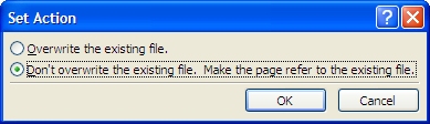Do not overwrite option dialog